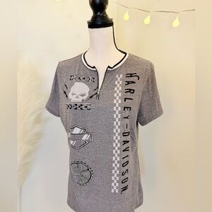 Harley-Davidson Gray Graphic Tee NEW